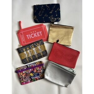 Ipsy Glamour Makeup Bag Bundle Set Of 7 NWOT Fashion Organizer